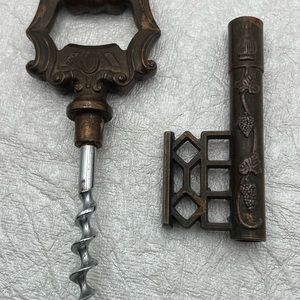 Vintage Skeleton Key Corkscrew wine bottle opener
